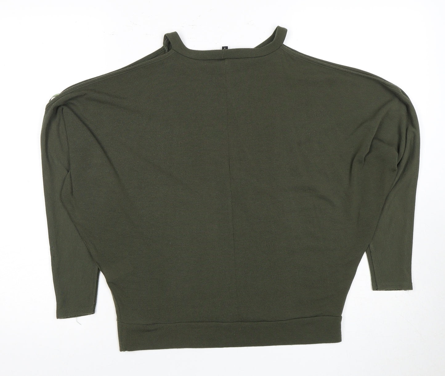 River Island Women's Green Mock Neck Top Size 8