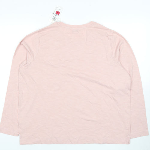 Marks and Spencer Women's Pink Long Sleeve T-Shirt