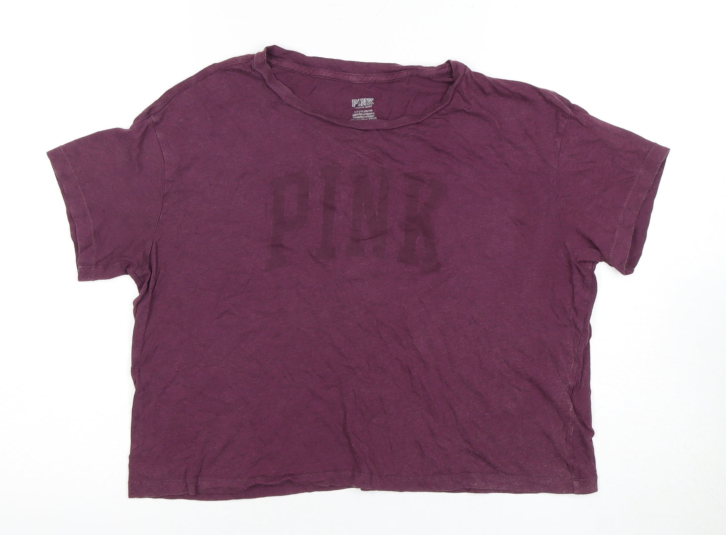 Victoria's Secret Women's Purple Relaxed T-Shirt Size S