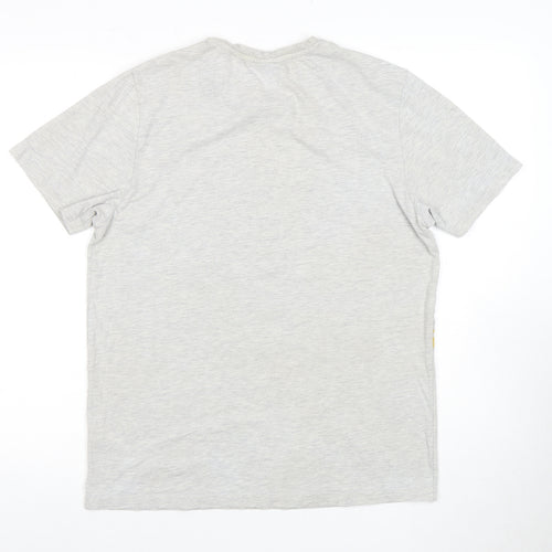 Batman Graphic Men's Grey T-Shirt, Size M