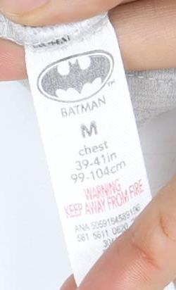 Batman Graphic Men's Grey T-Shirt, Size M