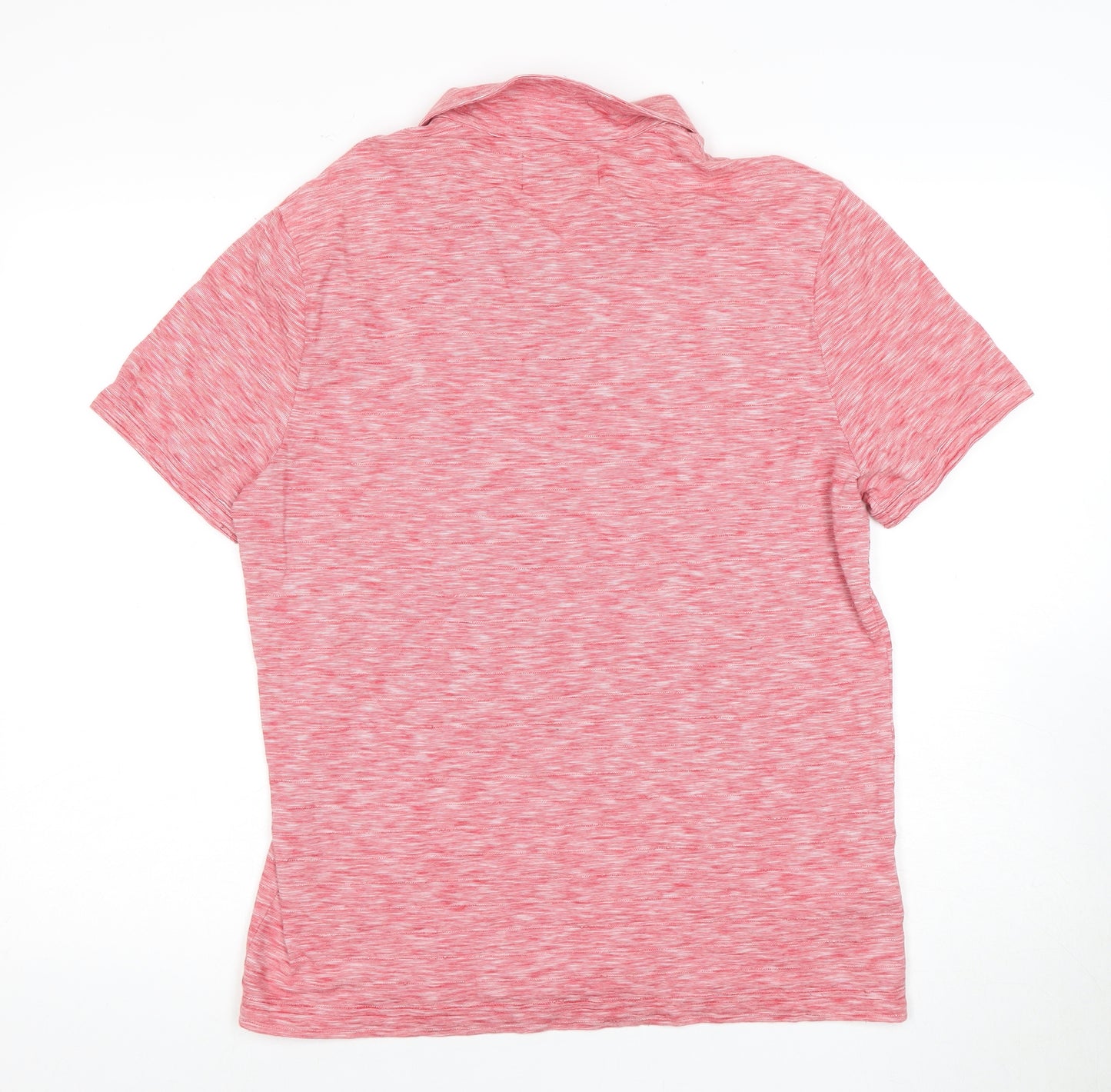 Penguin Men's Pink Polo Shirt - Size L