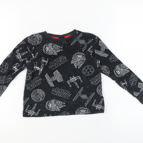 Boys Star Wars Pyjama Top, Black, Size 8, Long Sleeve