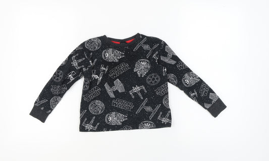 Boys Star Wars Pyjama Top, Black, Size 8, Long Sleeve