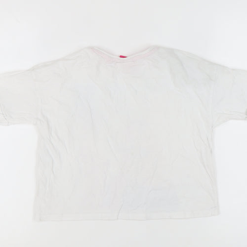Barbie Girls White Graphic Pullover T-Shirt 9-10 Years