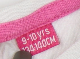 Barbie Girls White Graphic Pullover T-Shirt 9-10 Years