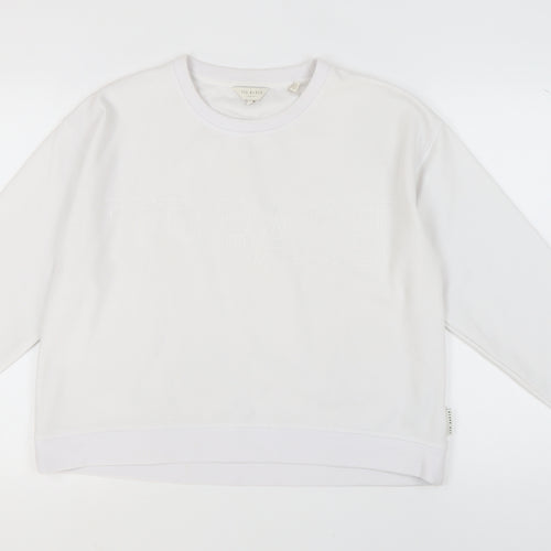 Ted Baker Women’s White Pullover Sweatshirt Size 10