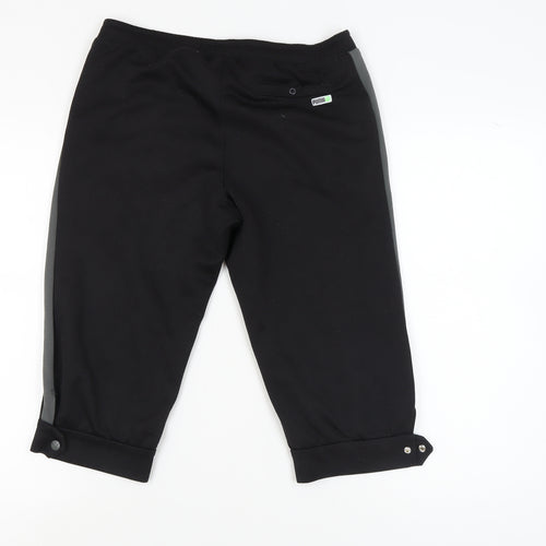 Puma Women's Black Track Pants Size 16 - Active Gym Wear