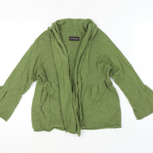 Principles Women's Green Cardigan Size 12 Knit