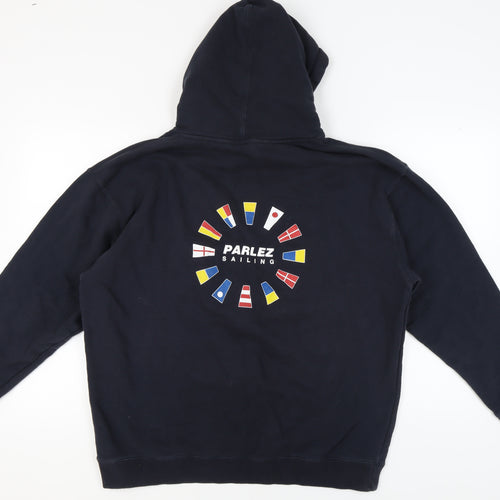 Parlez XL Black Nautical Pullover Hoodie Men