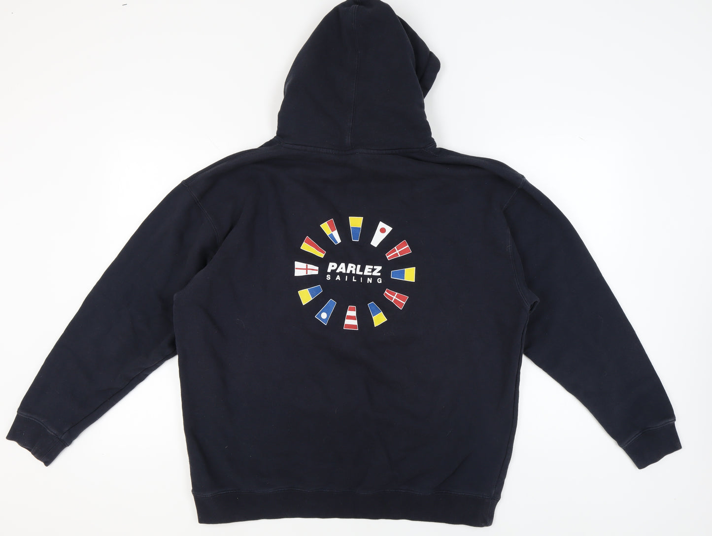 Parlez XL Black Nautical Pullover Hoodie Men