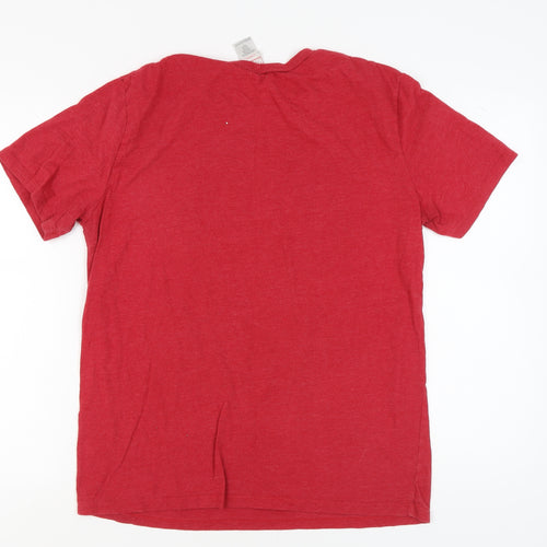 Marvel Men's Red Deadpool Comic T-Shirt L