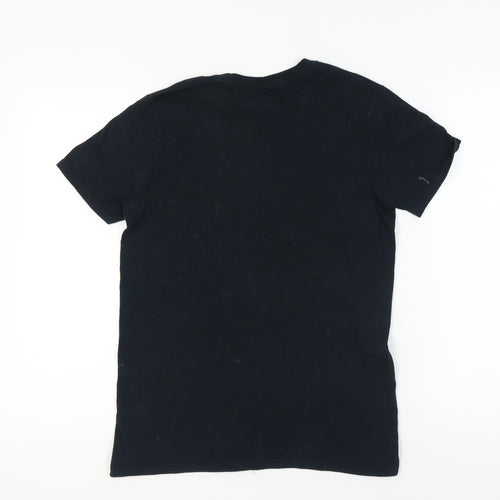 Gildan Men's Black Green Day Music Graphic T-Shirt Small