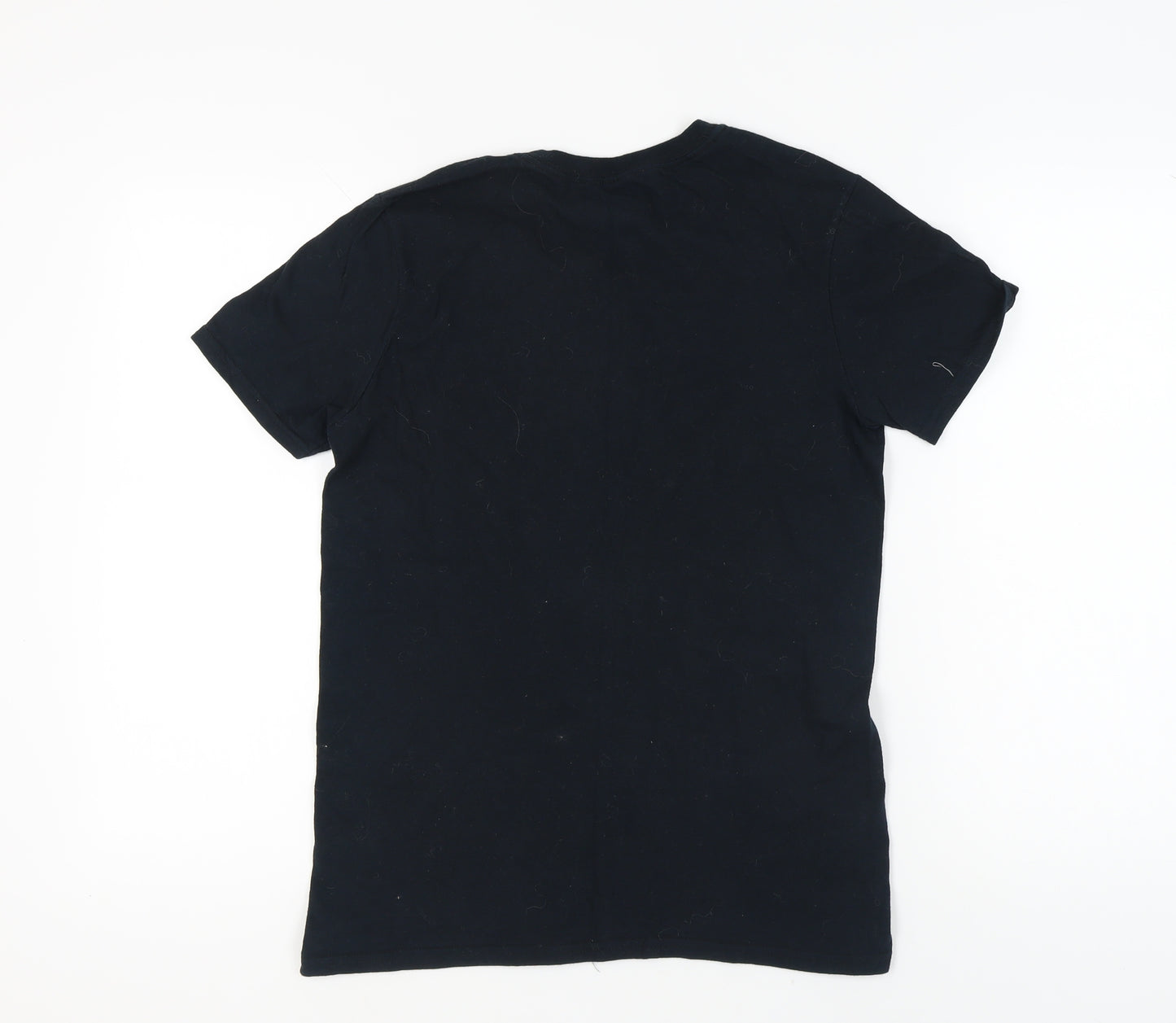 Gildan Men's Black Green Day Music Graphic T-Shirt Small