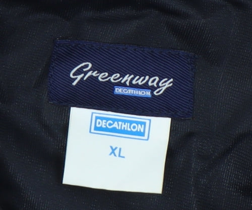 Decathlon Men's XL Black Basic Jacket Lined for Winter