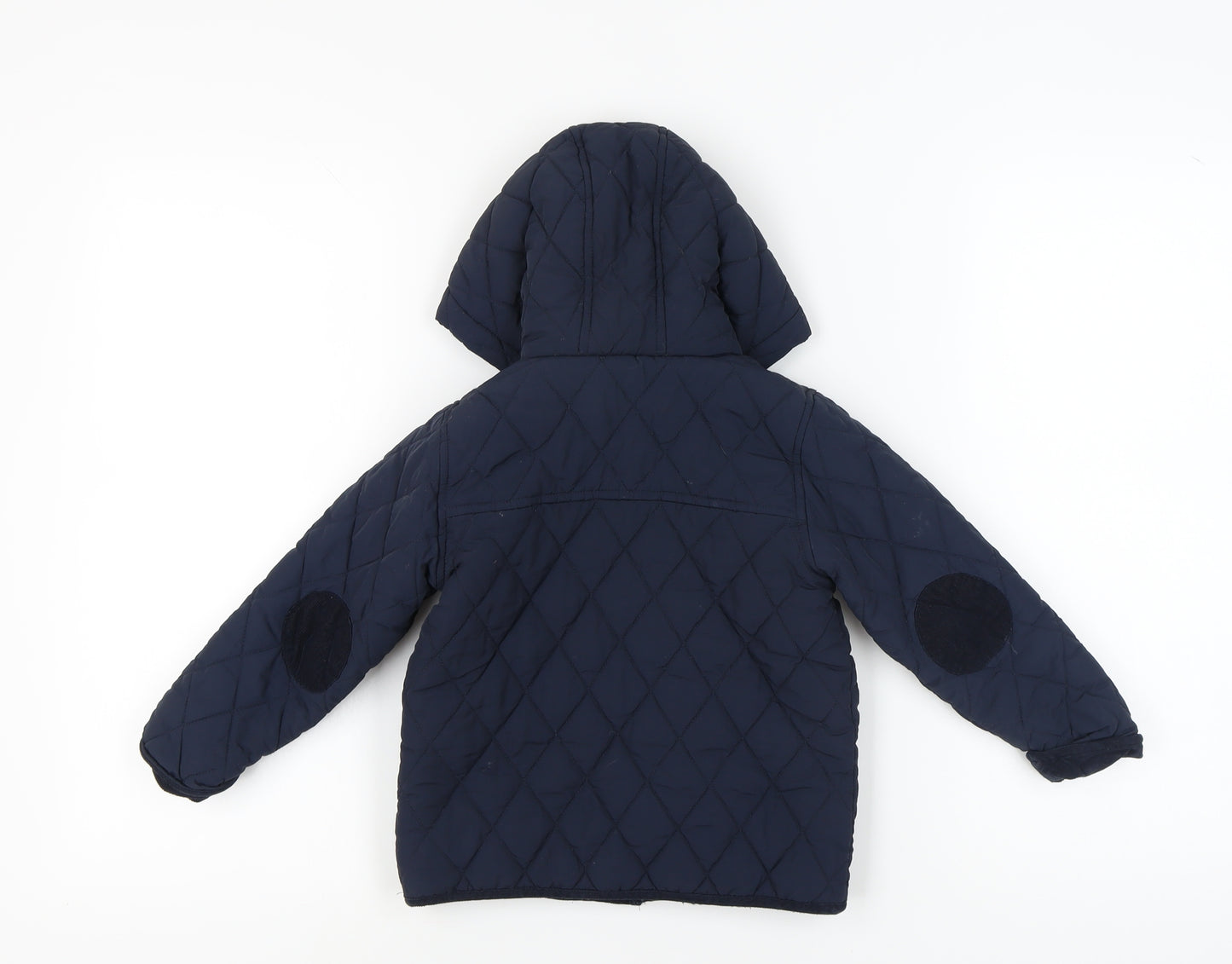 Next Boys Blue Quilted Hooded Jacket 2-3 Years