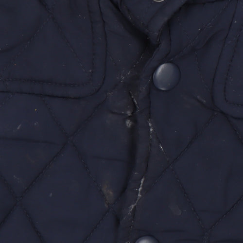 Next Boys Blue Quilted Hooded Jacket 2-3 Years