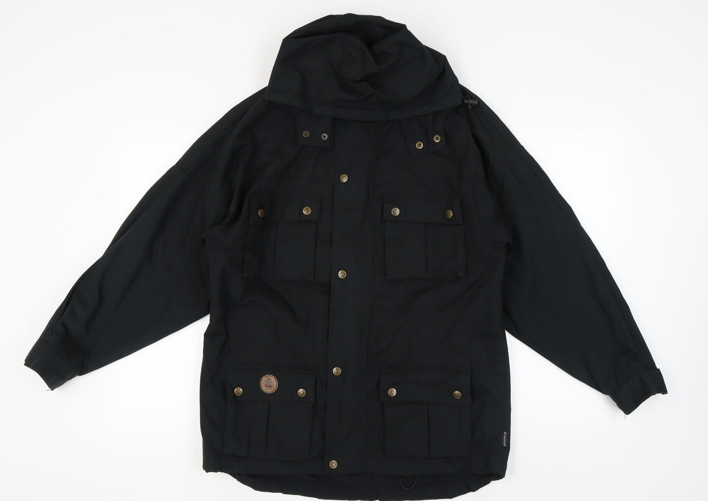 GAUPA Men's Black XS Anorak Jacket with Hood