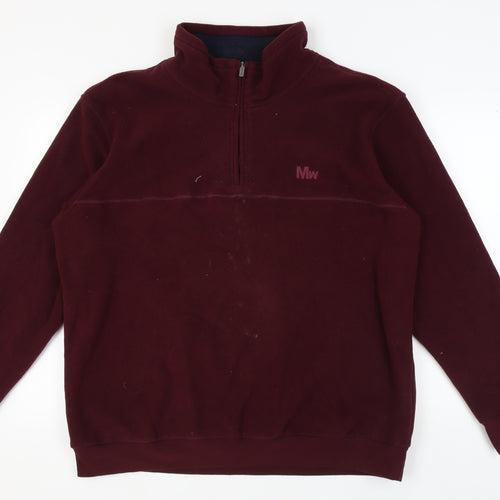 Man's World Men's Red 2XL Pullover Sweatshirt