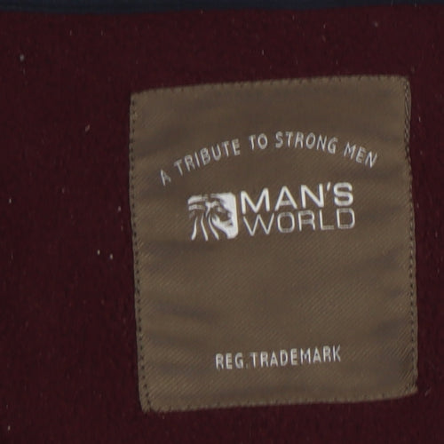 Man's World Men's Red 2XL Pullover Sweatshirt