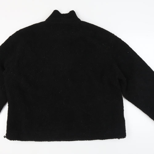PrettyLittleThing Women's Black Logo Sweatshirt Size 12