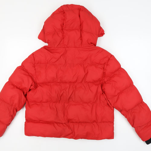Next Women's Red Puffer Jacket, Size 12, Winter Essential