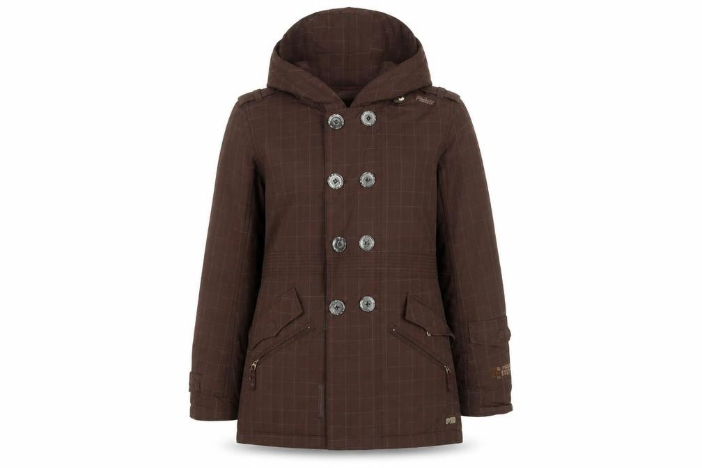 Front view of Protest Women's Brown XS Parka Jacket