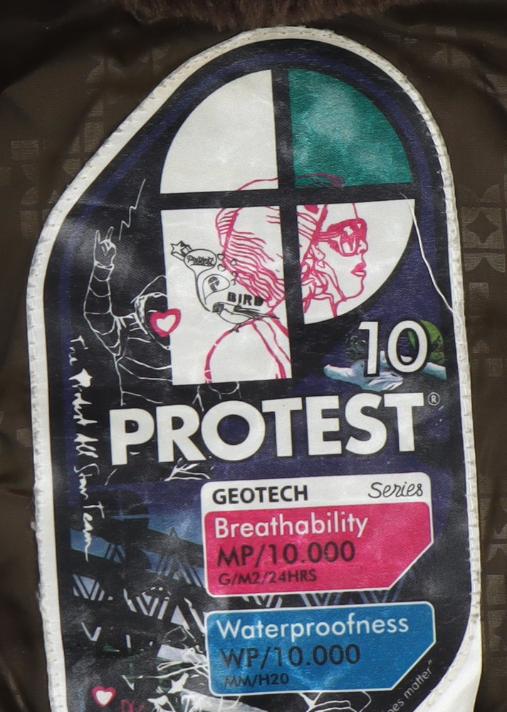 Protest Women's Brown XS Parka Jacket