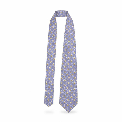 Beaufort Blue Floral Silk Men's Tie - Made in Italy