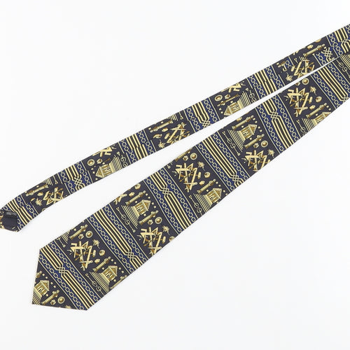 Central Regalia Men's Blue Silk Tie, Handmade, One Size
