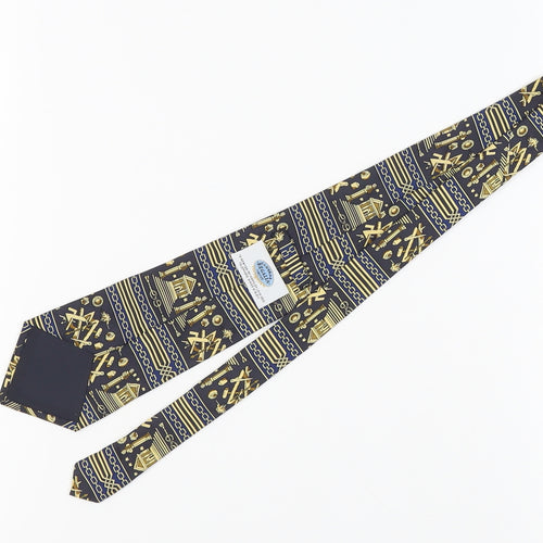 Central Regalia Men's Blue Silk Tie, Handmade, One Size