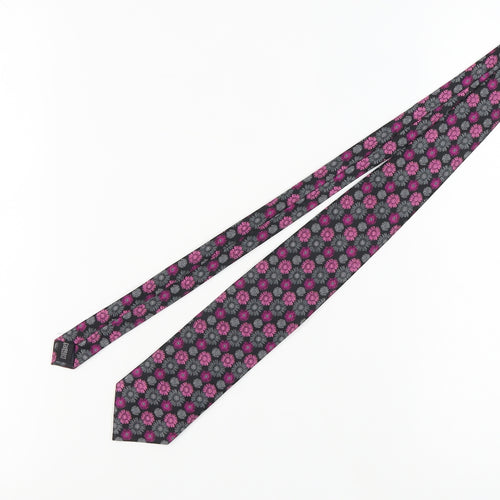 bugatti Men's Multicoloured Silk Floral Tie