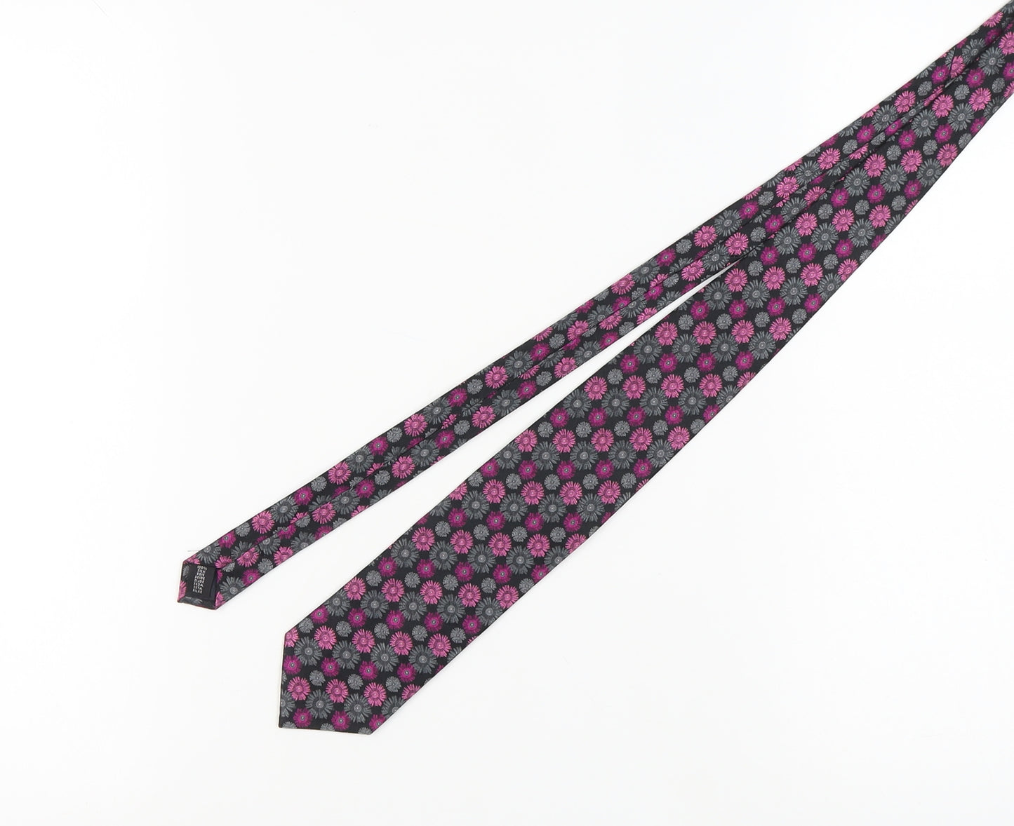 bugatti Men's Multicoloured Silk Floral Tie