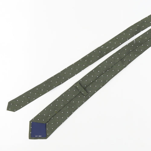 Marks and Spencer Green Polka Dot Silk Men's Tie