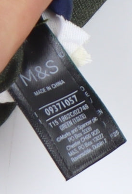 Marks and Spencer Green Polka Dot Silk Men's Tie