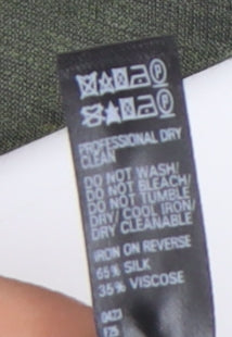 Marks and Spencer Green Polka Dot Silk Men's Tie