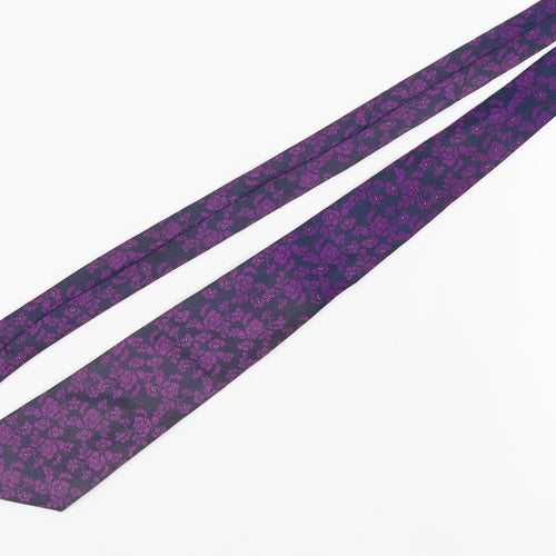 Austin Reed Purple Floral Silk Men's Tie