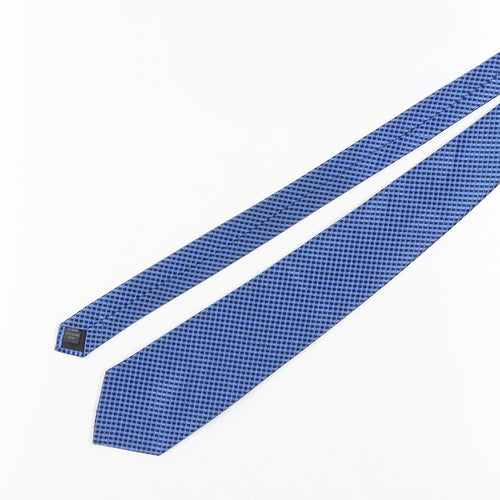 Thomas Nash Men's Blue Slim Plaid Tie