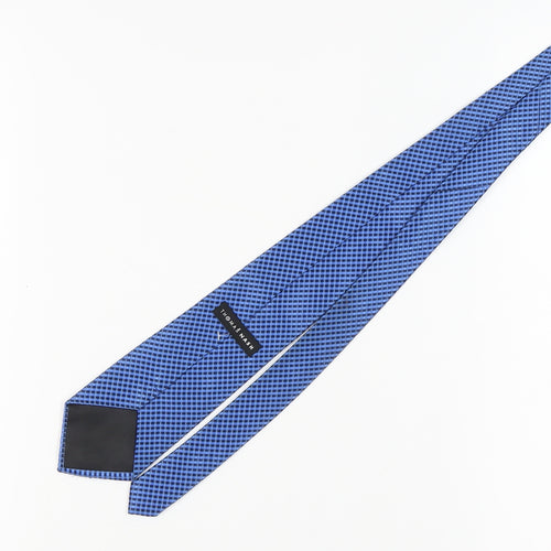 Thomas Nash Men's Blue Slim Plaid Tie
