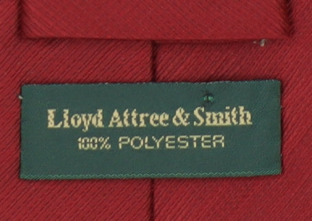 Lloyd Attree & Smith Men's Red Polyester Tie