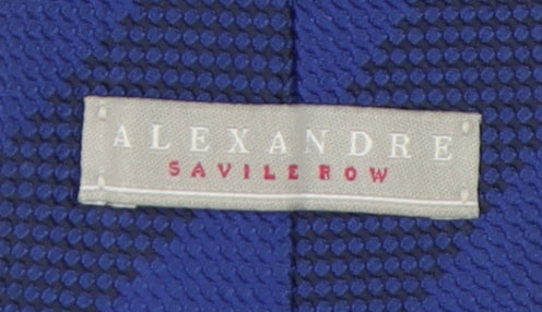 Alexandre Savile Row Men's Blue Silk Striped Tie