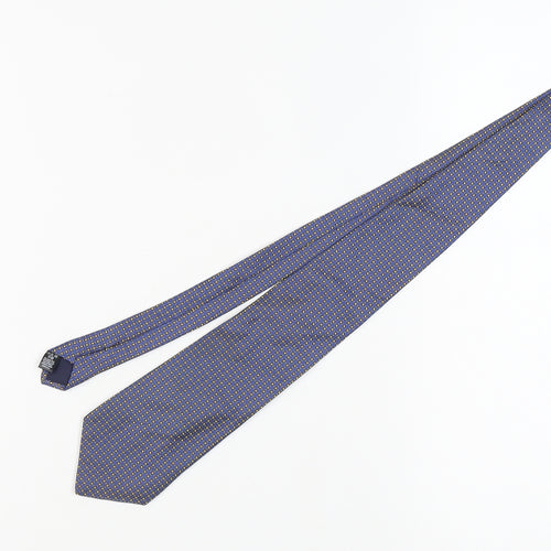 River Island Men's Blue Geometric Silk Tie One Size