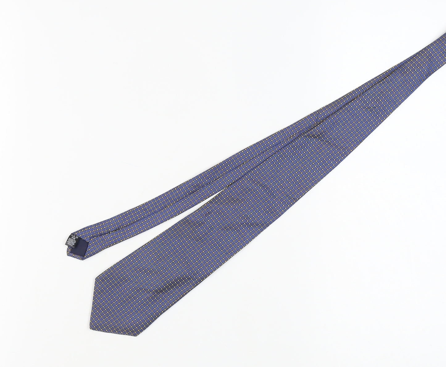 River Island Men's Blue Geometric Silk Tie One Size