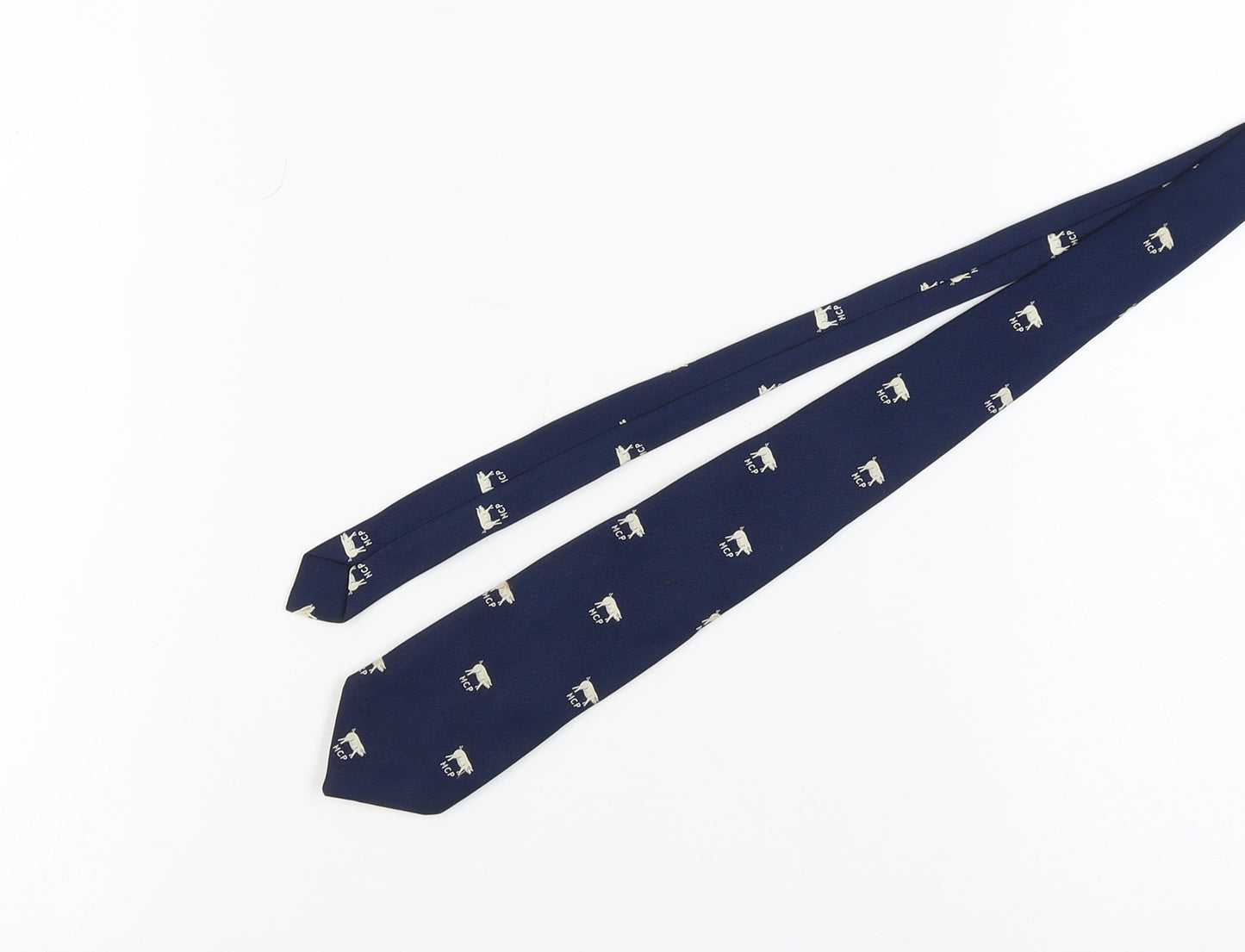 Madison Men's Blue Animal Print Polyester Tie