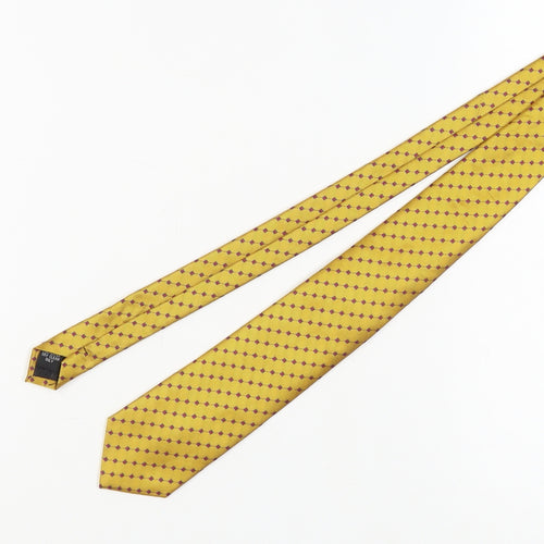 Skopes Men’s Yellow Geometric Polyester Tie