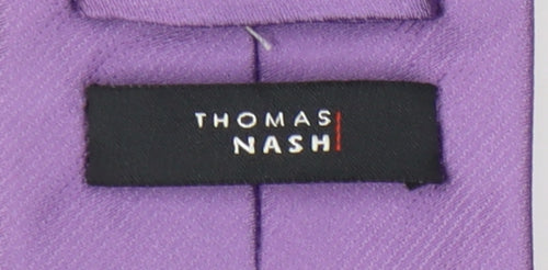 Thomas Nash Men's Purple Silk Tie