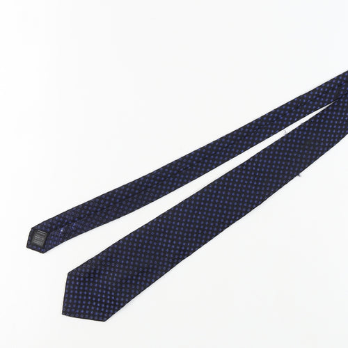 Marks and Spencer Men’s Blue Silk Geometric Tie