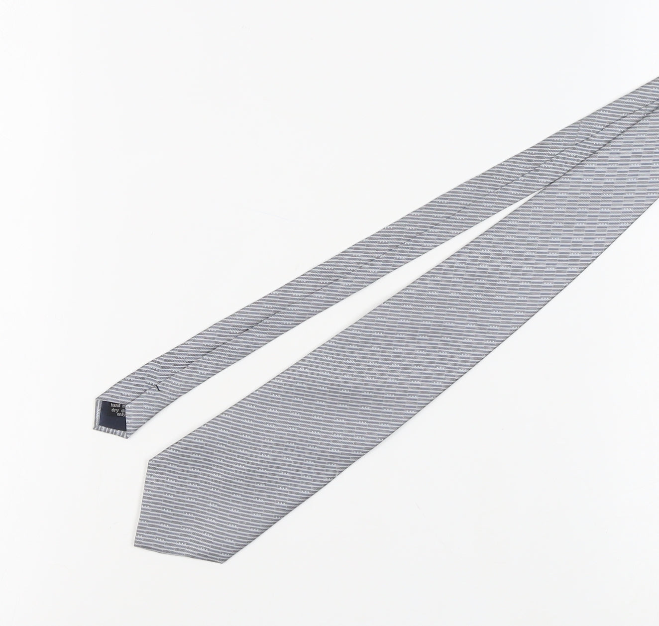 Bijoux Terner Grey Striped Silk Men's Designer Tie