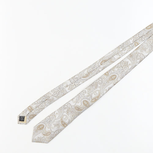 Hawes & Curtis Men's Beige Paisley Silk Tie