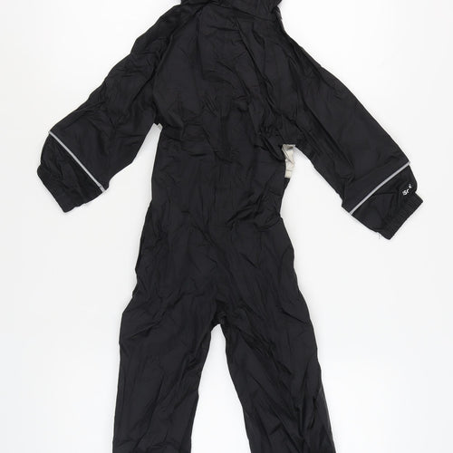 Regatta Girls Black Snowsuit 3-4 Years Hooded Animal Ears Winter